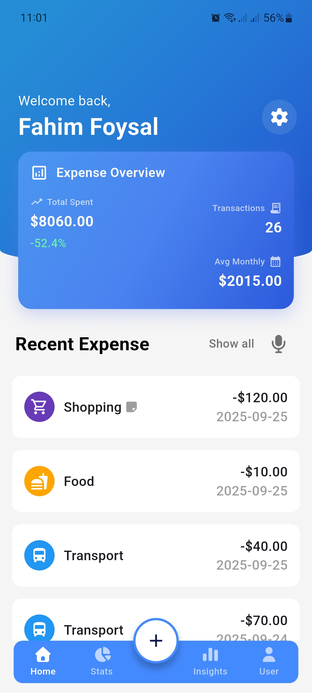 Trackedify screenshot
